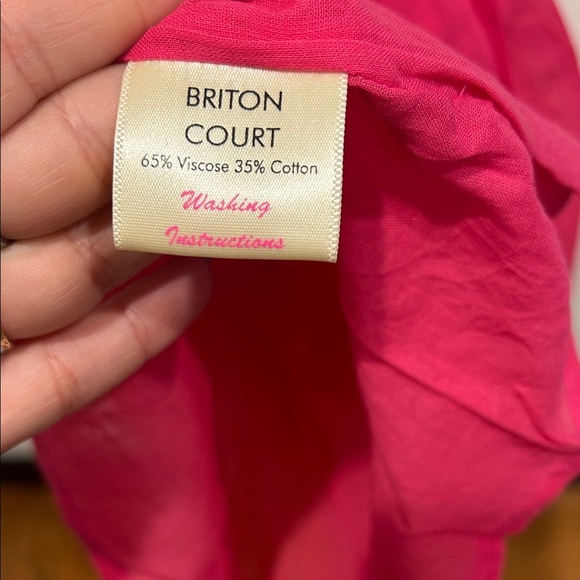 Briton Court Tropical Floral Monkey Ruffle Dress Cap Sleeve Maxi Dress medium - Picture 6 of 8